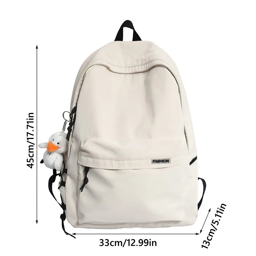 Creative Nylon School Backpack – Waterproof Large Capacity Book Bag for Teen Boys & Girls, Travel & Fashion Use