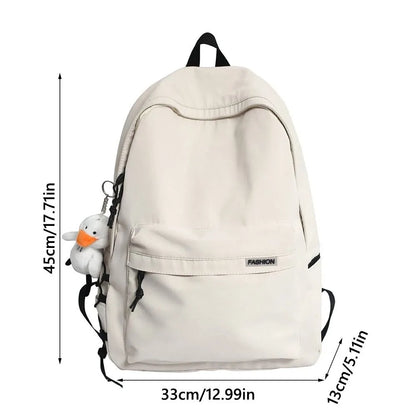 Creative Nylon School Backpack – Waterproof Large Capacity Book Bag for Teen Boys & Girls, Travel & Fashion Use