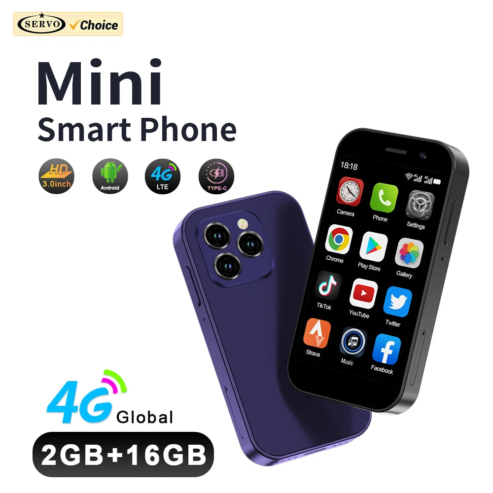 Mini Smartphone 4G LTE Android | Global GPS | 3