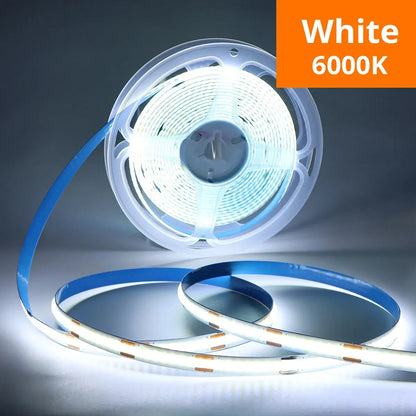 LED COB Light Strip with Touch Dimmer – USB Flexible Indoor Lighting for Room & Decor