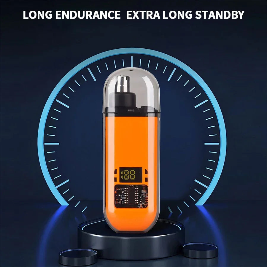 Electric Ear & Nose Hair Trimmer – Portable Painless Groomer for Men
