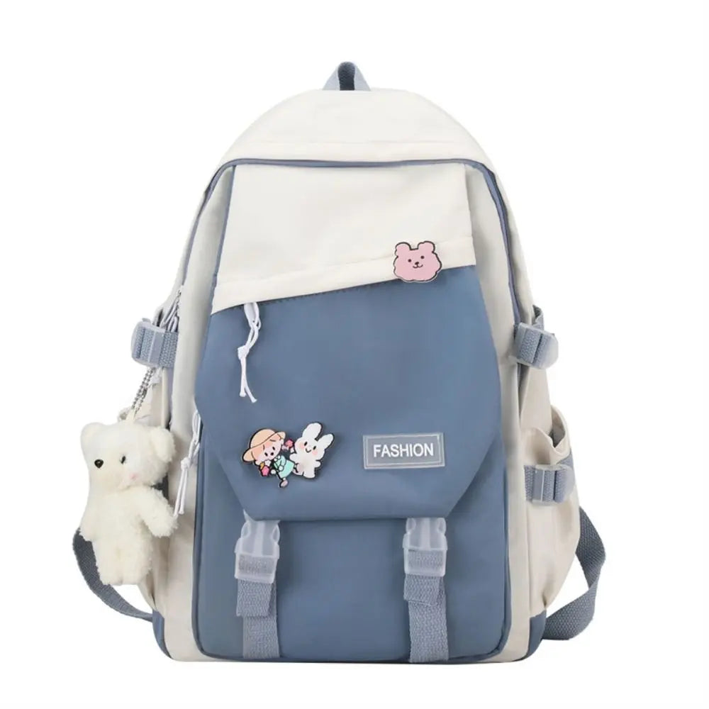 Nylon Book Bag – Multifunctional Waterproof Large Capacity Backpack for Boys & Girls