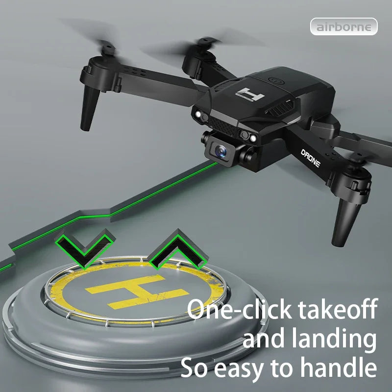 H4 Remote Control Drone 4K HD Dual Camera – WiFi FPV Foldable Quadcopter with One-Key Return | Kids Gift Toy