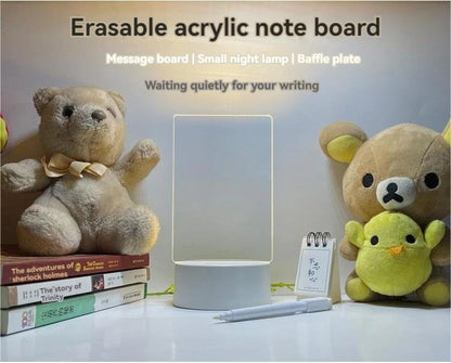 Personalized LED Message Board – Erasable Acrylic Night Light for Kids & Gifts