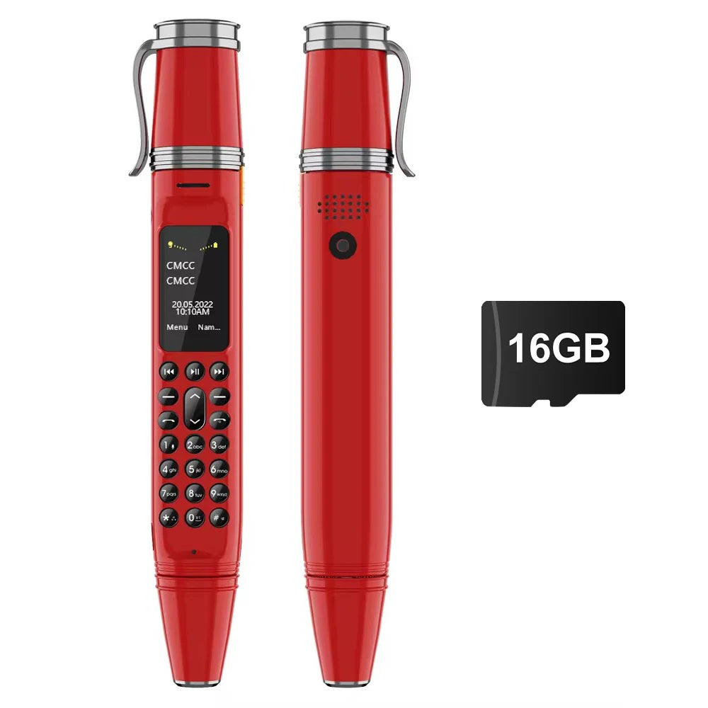 Pen Phone Portable Fan 3-in-1 Mobile – Dual SIM, Bluetooth, Call Recorder, Magic Voice Pen Style Telephone