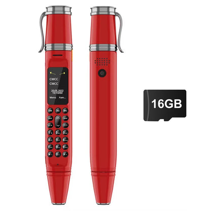 Pen Phone Portable Fan 3-in-1 Mobile – Dual SIM, Bluetooth, Call Recorder, Magic Voice Pen Style Telephone