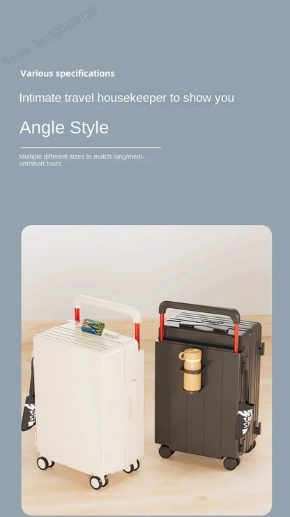 Multifunctional Trolley Luggage – Large Capacity Boarding Suitcase 20/22/24/26/28 Inch
