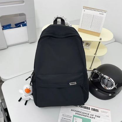 Creative Nylon School Backpack – Waterproof Large Capacity Book Bag for Teen Boys & Girls, Travel & Fashion Use