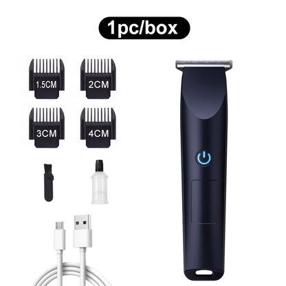 Small Hair Clipper for Home Use – USB Rechargeable, Portable with Replaceable Nozzle