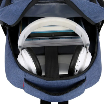 Men’s Large Capacity Backpack – Simple Fashion Travel & Laptop Bag for Male/Female Students