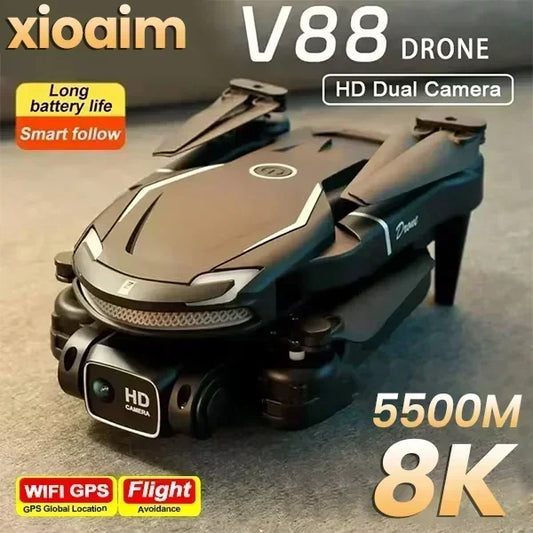 New Xiaomi V88 Drone 8K 5G GPS – Dual Camera Professional Quadcopter with Remote Control & HD Aerial Photography