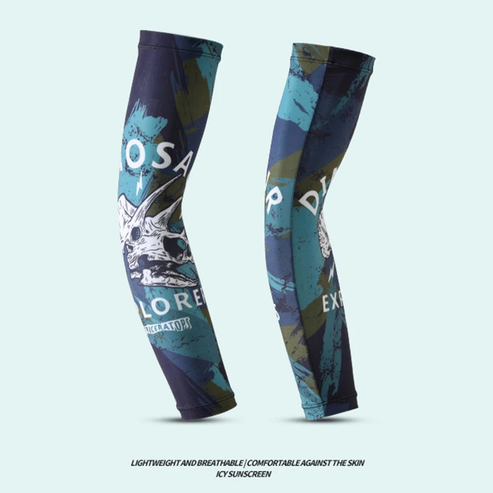 Anti-Sunburn Arm Sleeves – Summer UV Protection Breathable Cooling Sleeves for Men, Driving, Cycling & Sports