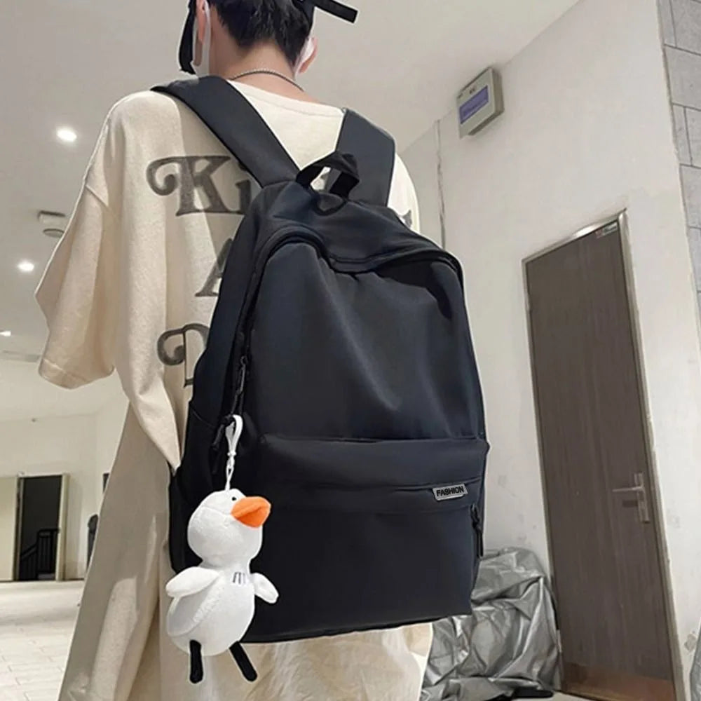 Creative Nylon School Backpack – Waterproof Large Capacity Book Bag for Teen Boys & Girls, Travel & Fashion Use