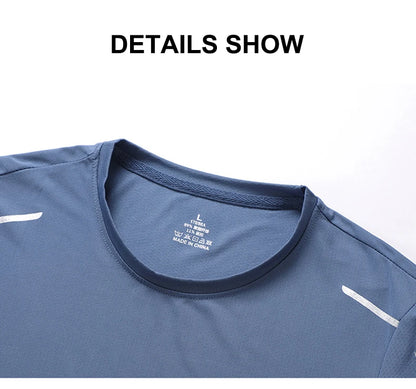 CHRLCK Men’s Quick-Dry Running T-Shirt – Breathable Outdoor Sports Short Sleeve Tee for Summer