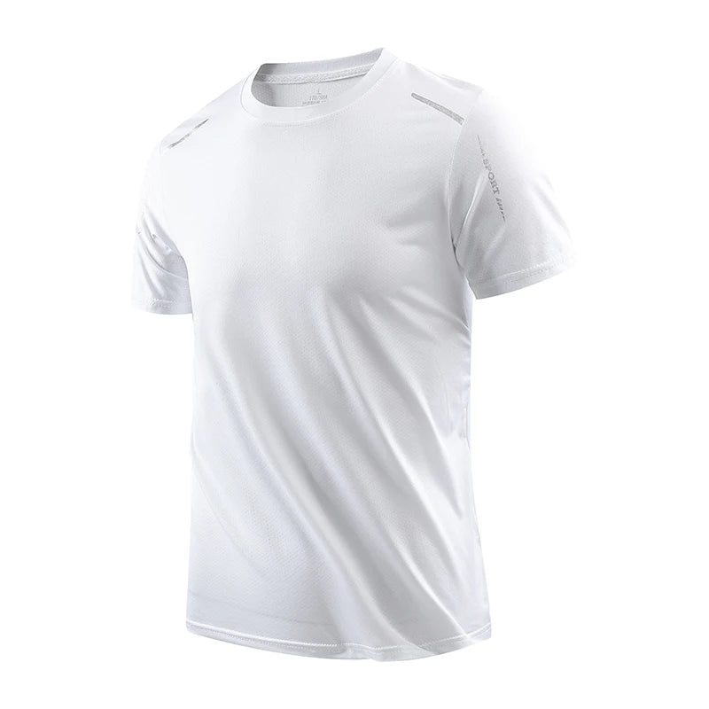 CHRLCK Men’s Quick-Dry Running T-Shirt – Breathable Outdoor Sports Short Sleeve Tee for Summer