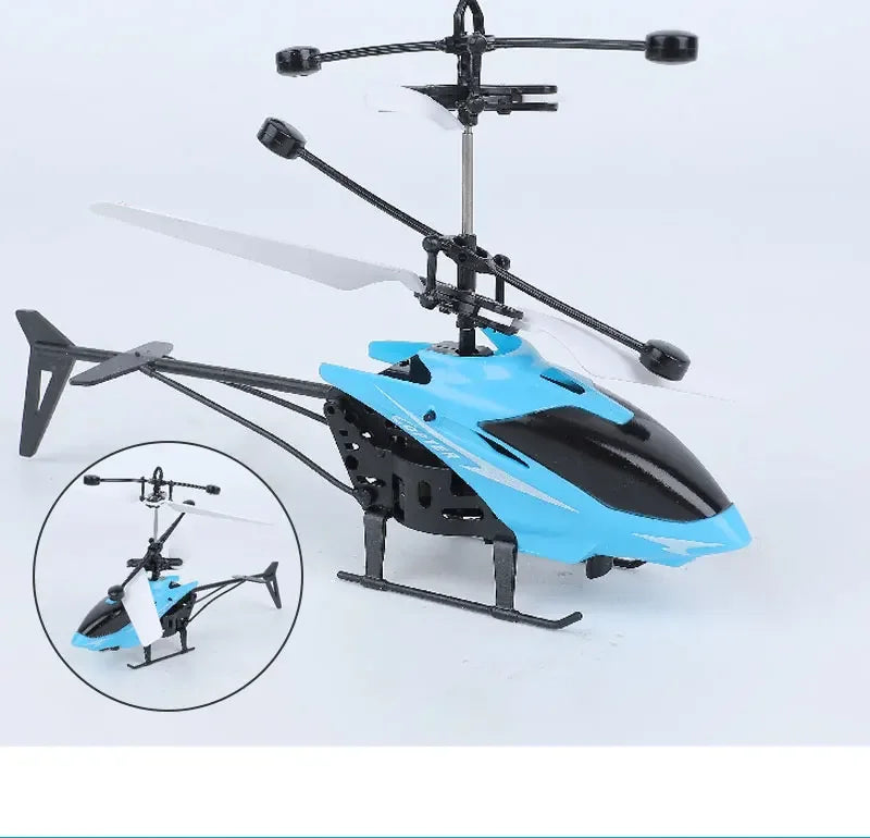 Mini Rechargeable RC Drone for Kids – Fall-Resistant Safe Remote Control Helicopter Toy (No Remote Battery)