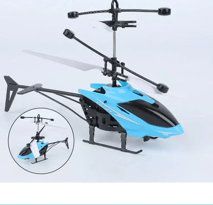 Mini Rechargeable RC Drone for Kids – Fall-Resistant Safe Remote Control Helicopter Toy (No Remote Battery)