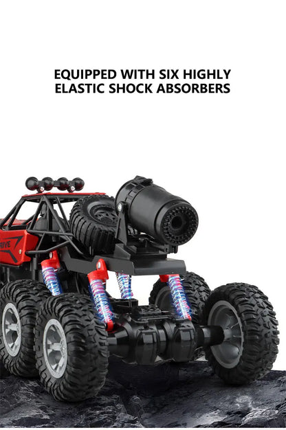 Six-Wheel Drive RC Car – Cross-Country Climbing Spray Racing Car for Kids & Adults