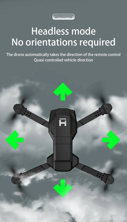 H4 Remote Control Drone 4K HD Dual Camera – WiFi FPV Foldable Quadcopter with One-Key Return | Kids Gift Toy