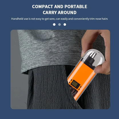 Electric Ear & Nose Hair Trimmer – Portable Painless Groomer for Men