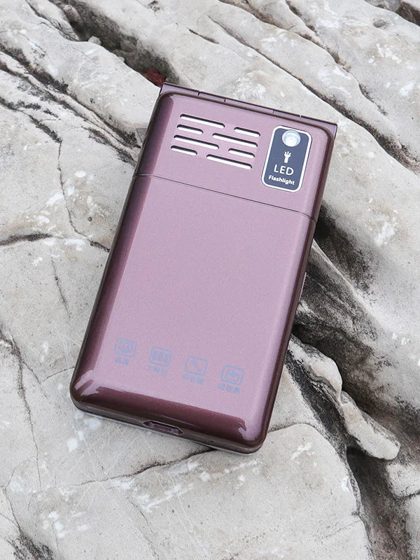 Flip Mobile Phone – Unlocked Clamshell Cellphone with MP3, Wireless FM, Torch & 4050mAh Long Battery