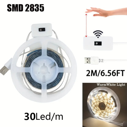 LED Strip Light with Motion Sensor – USB Powered Dimmable Lighting