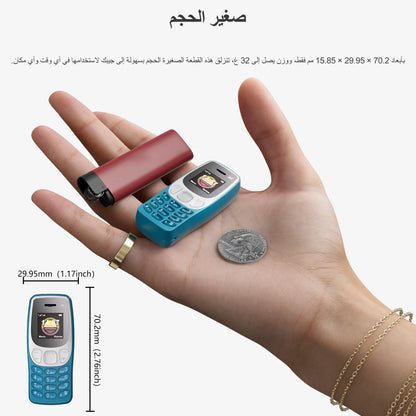 4G LTE Mini Mobile Phone – Dual SIM, Auto Redial, Call Recorder, Music Player, Blacklist Function