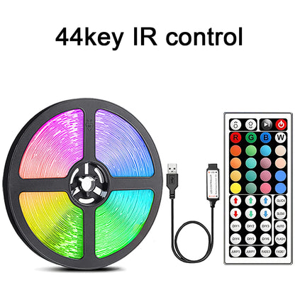 LED Strip Lights with 44-Key Remote – RGB Light Tape for Room, Home & Party Decor