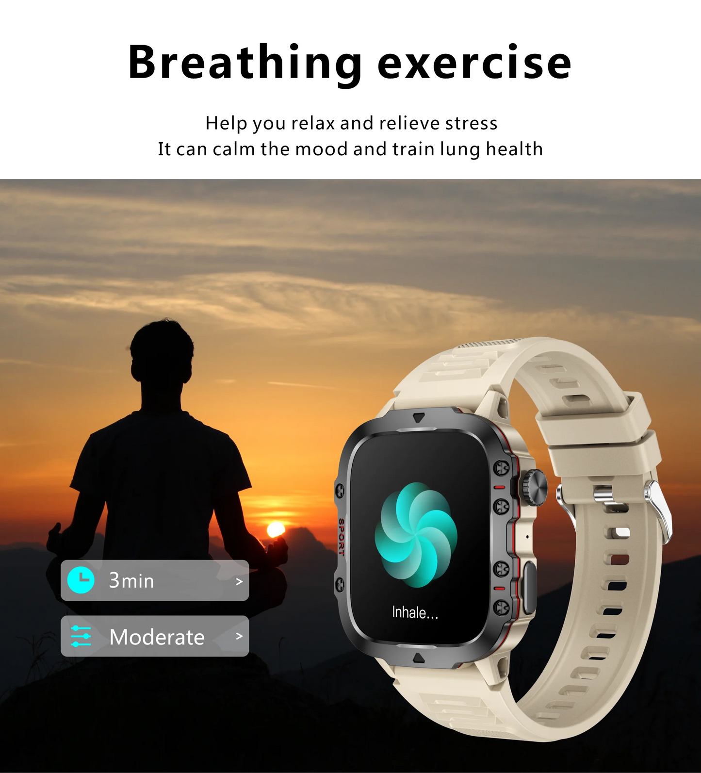 LIGE Outdoor Smart Watch Men – 2.01" Screen, Waterproof, Bluetooth Call & AI Voice for Android & iOS