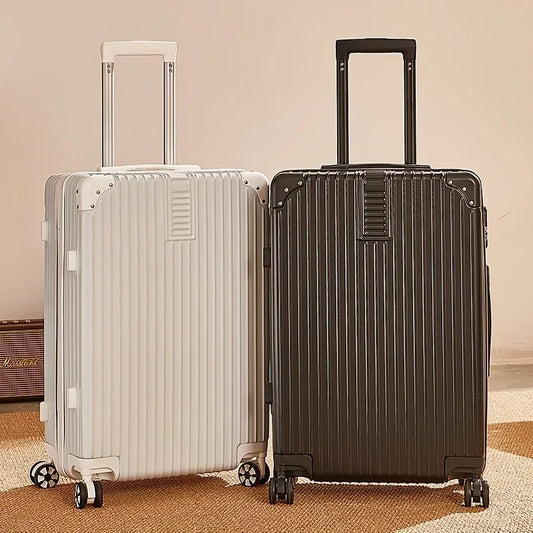 100% Aluminum Magnesium Alloy Travel Luggage – Trolley Carry-On & Checked Luggage 20", 22", 24", 26", 28" with Cup Holder