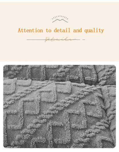 Super Thick Winter Warm Blanket – Artificial Lamb Cashmere Weighted Quilt Comforter for Bed
