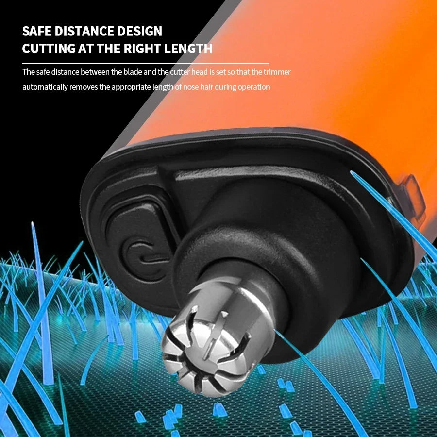 Electric Ear & Nose Hair Trimmer – Portable Painless Groomer for Men