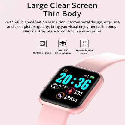 Smart Watch 2025 – Bluetooth Sports Fitness Tracker with Music Control, Sleep & Step Monitor for Men & Women