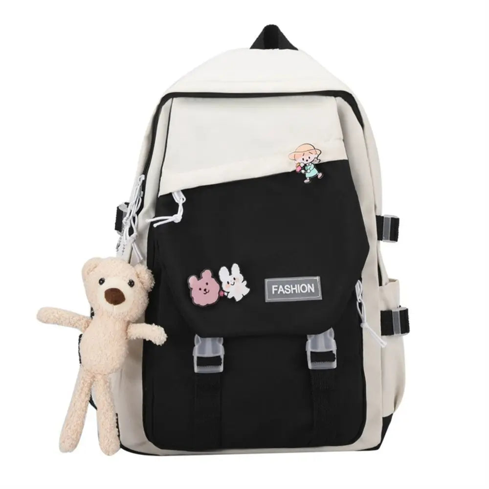 Nylon Book Bag – Multifunctional Waterproof Large Capacity Backpack for Boys & Girls
