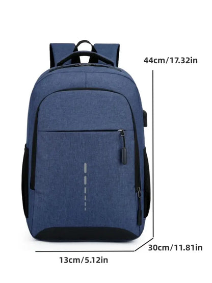Men’s Large Capacity Backpack – Simple Fashion Travel & Laptop Bag for Male/Female Students