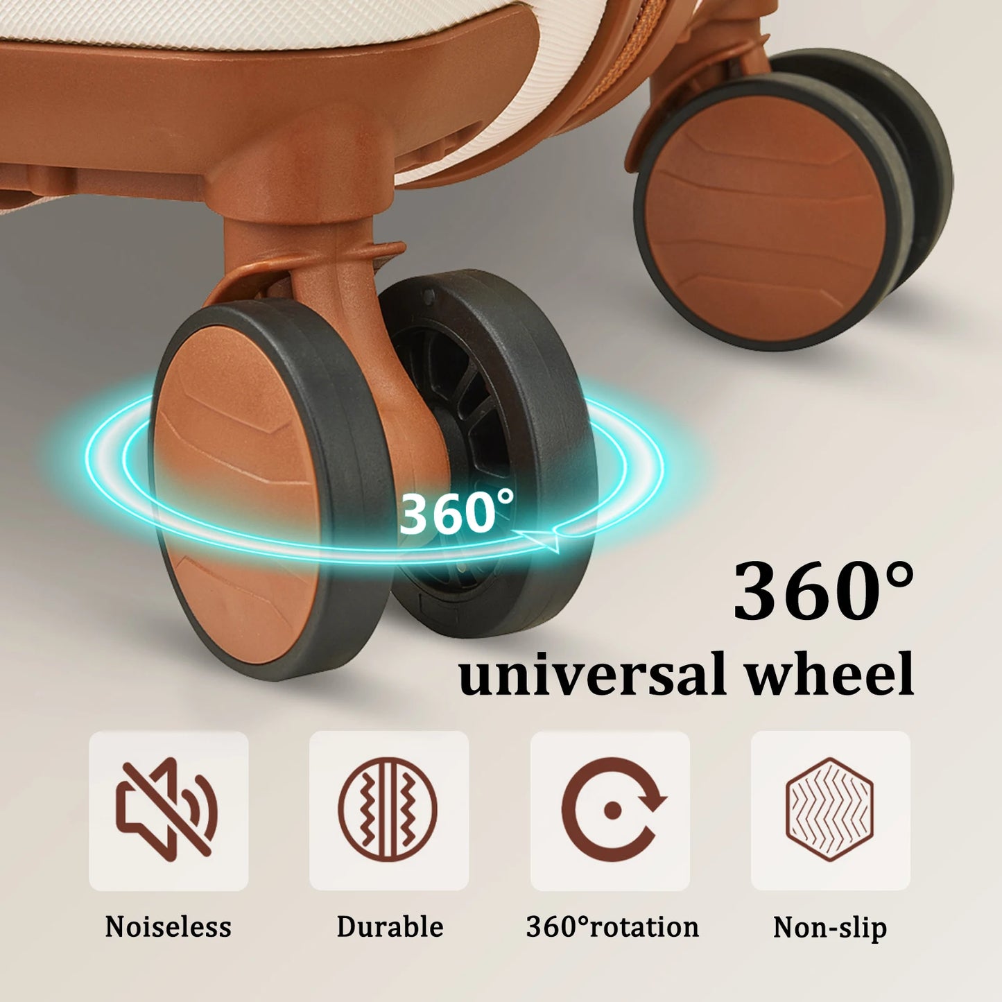 imiomo Travel Luggage Set – Hard Shell Lightweight Carry-On Suitcase with Travel Bag, TSA Lock & Silent Spinner Wheels
