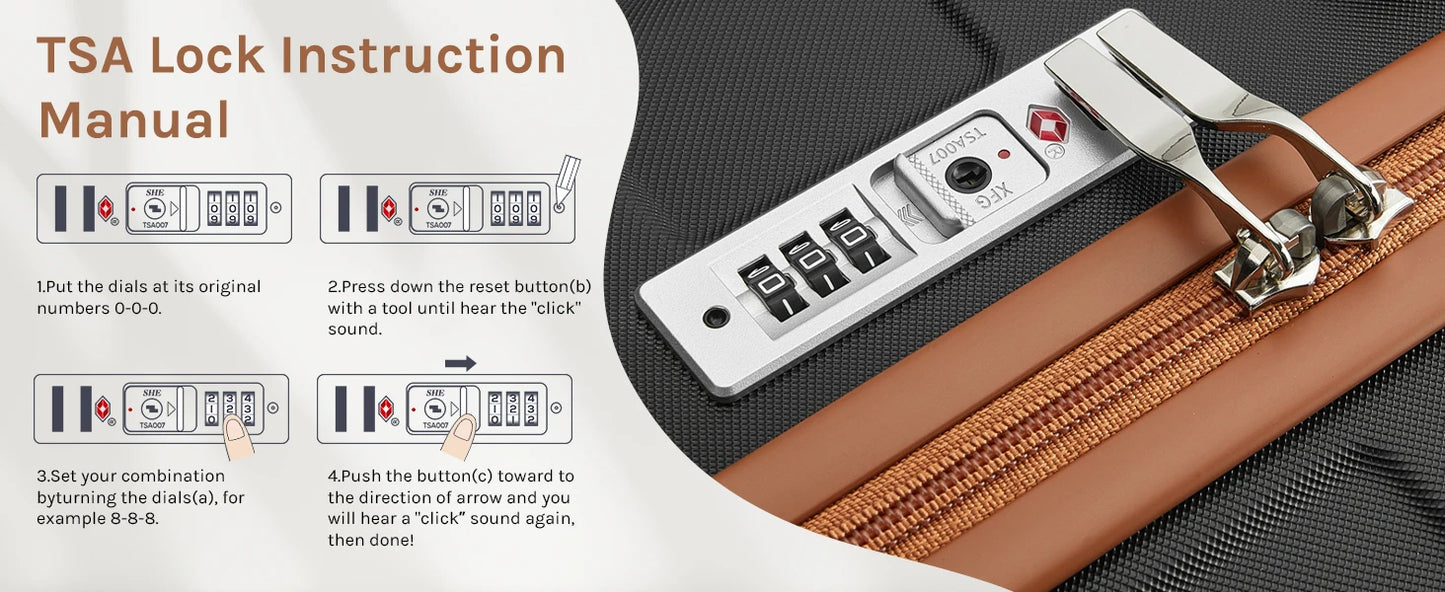 imiomo Travel Luggage Set – Hard Shell Lightweight Carry-On Suitcase with Travel Bag, TSA Lock & Silent Spinner Wheels