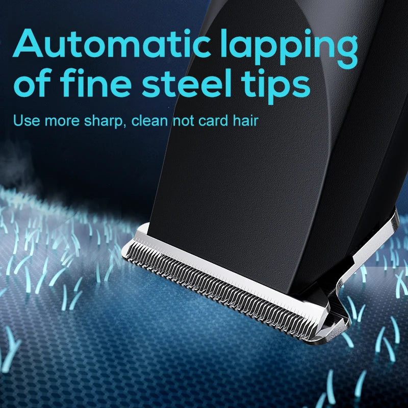 Small Hair Clipper for Home Use – USB Rechargeable, Portable with Replaceable Nozzle