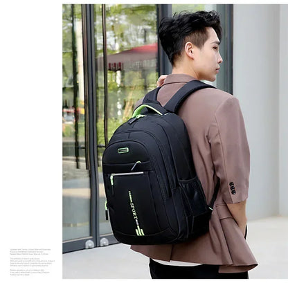 Men’s Oxford Business Backpack – Waterproof Laptop Bag, Leisure Travel & High School Student Bag