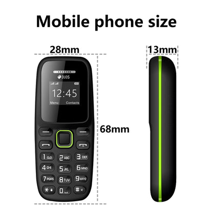 SERVO BM310 Mini Mobile Phone – Dual SIM Standby, Call Recording, Bluetooth Dial, Blacklist, MP3 Player, 2G GSM Small Cellphone