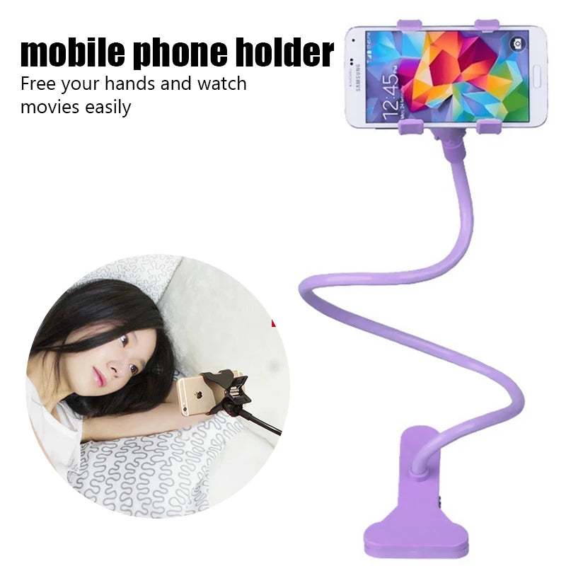 Universal Mobile Phone Holder – Flexible Lazy Adjustable Cell Phone Clip Stand for Bed, Desk & Home