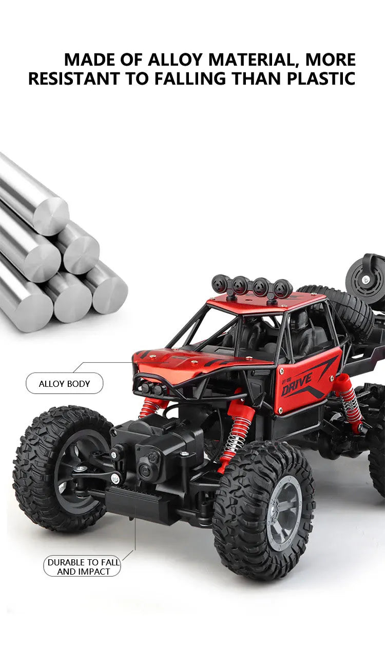 Six-Wheel Drive RC Car – Cross-Country Climbing Spray Racing Car for Kids & Adults