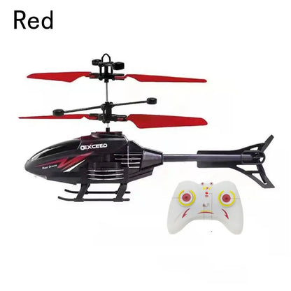 Mini Remote Control Flying Helicopter Toy – Rechargeable Infrared Sensor Drone Plane with USB Charging
