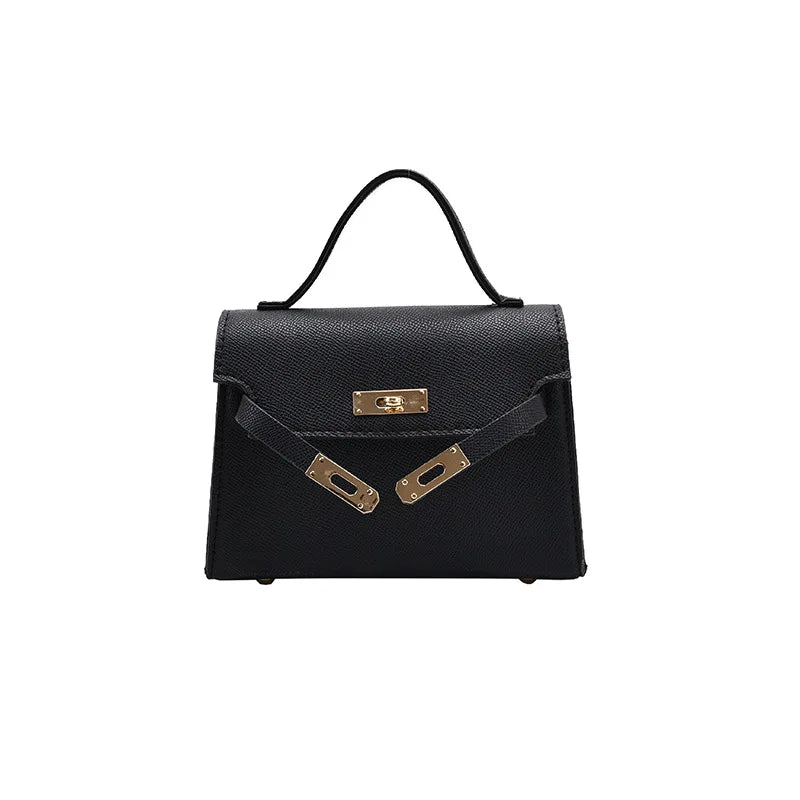 Style Women’s Shoulder Bag with Lock Closure – Trendy Embossed Crossbody Bag for Women