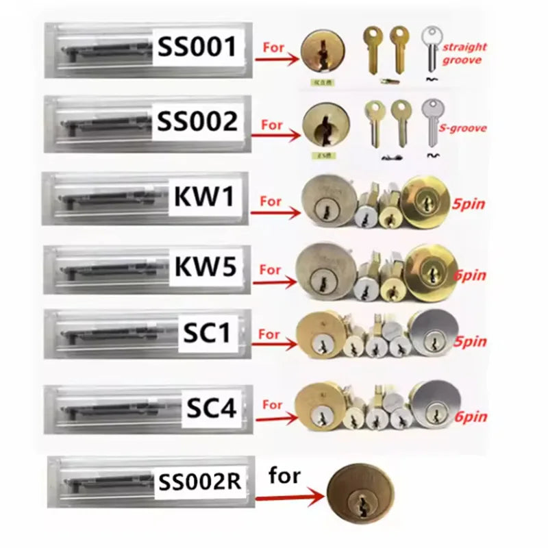 Stainless Steel Precision Tool SS001 O-Ring Pickup Hook & Repair Kit | Multi-Purpose Maintenance & Door Decoder Tool Set