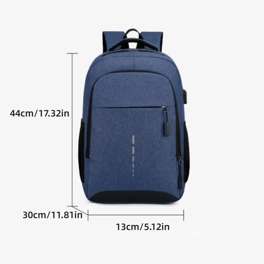 Men’s Large Capacity Backpack – Simple Fashion Travel & Laptop Bag for Male/Female Students