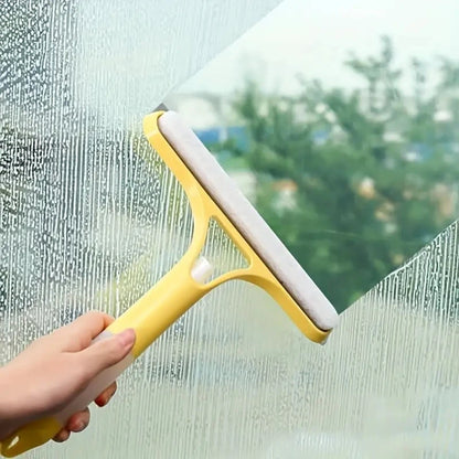 3-in-1 Multi-Function Glass Cleaning Tool with Water Spray | Household Window & Mirror Scraper