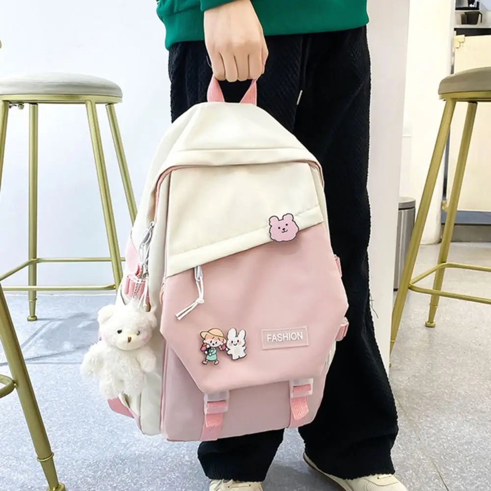 Nylon Book Bag – Multifunctional Waterproof Large Capacity Backpack for Boys & Girls