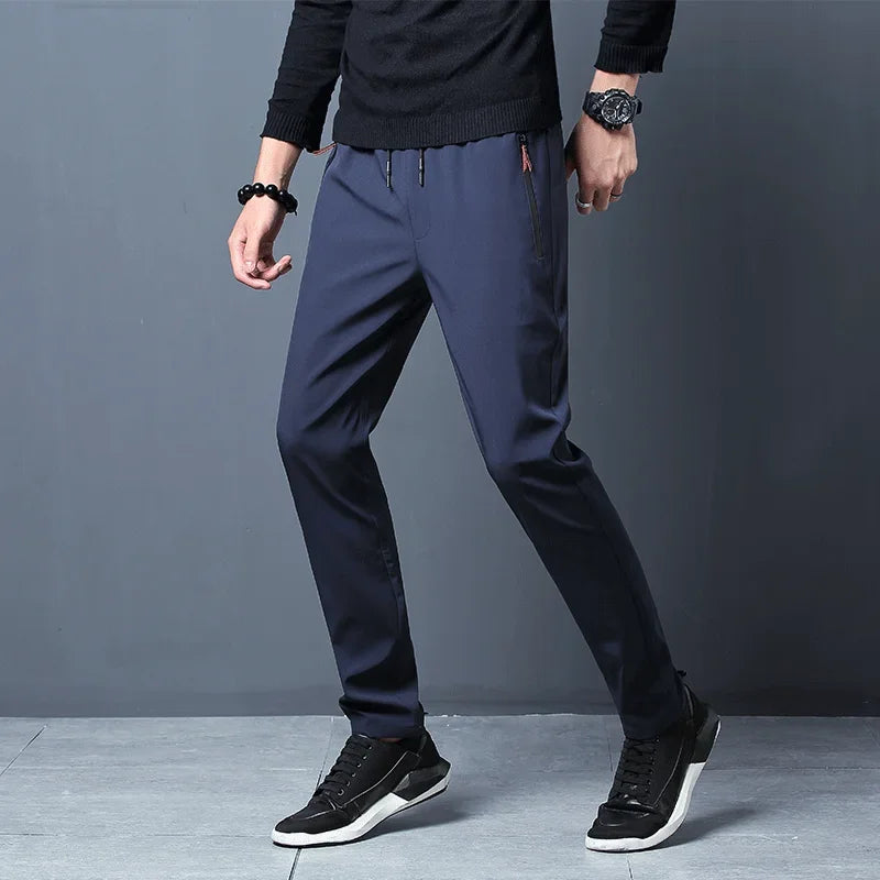 Men’s Casual Pants – Slim Fit Jogger Trousers with Elastic Waist S-3XL