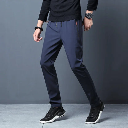 Men’s Casual Pants – Slim Fit Jogger Trousers with Elastic Waist S-3XL